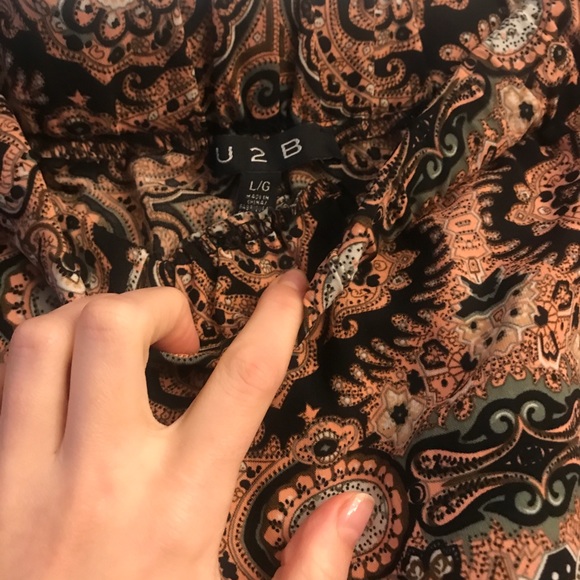 Printed flowy pants - Picture 9 of 9